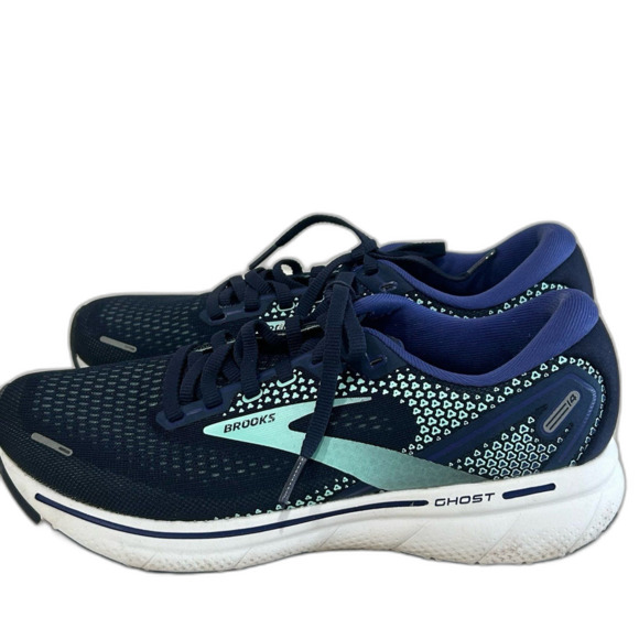 Brooks Sneakers Shoes Women’s Size 8.5M Color Blue Sea Green Ghost 14 Running - Picture 6 of 11
